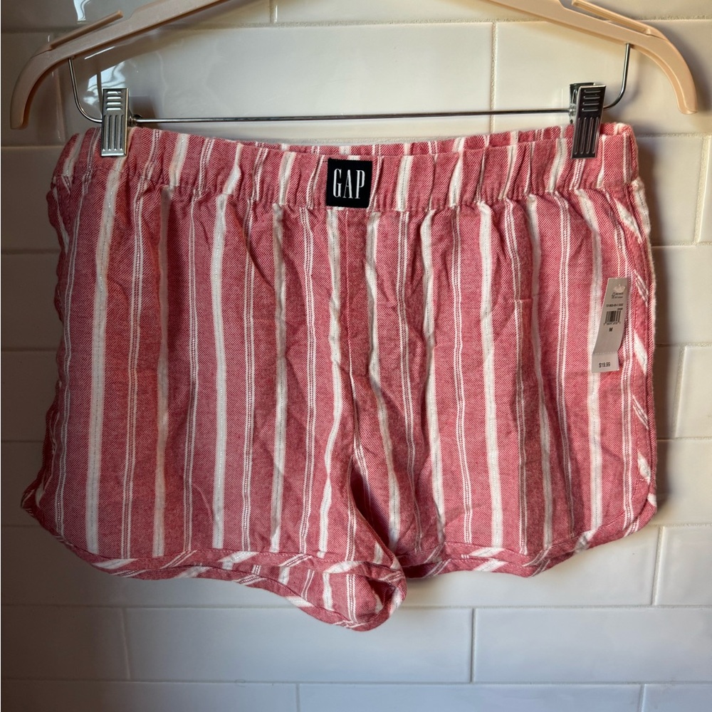 Red white silver striped boxers. Really comfy shorts for summer!